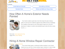 Tablet Screenshot of mybetterhome.net